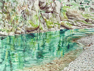 丹沢｜Jobimによる水辺のスケッチを中心とした水彩画展